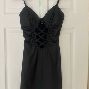 Windsor Black Midi Dress